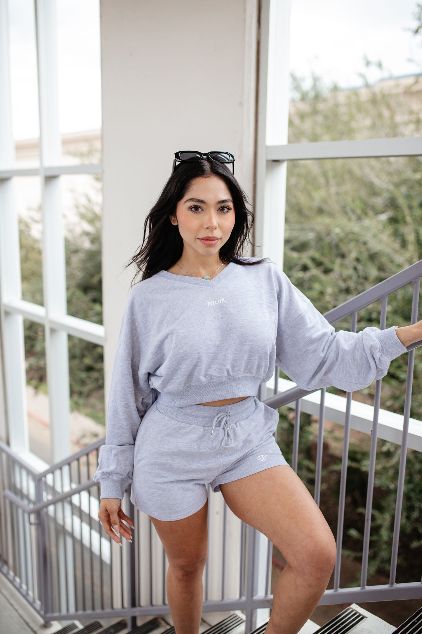 Classic V-neck Cropped Sweater