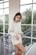 Classic V-neck Cropped Sweater